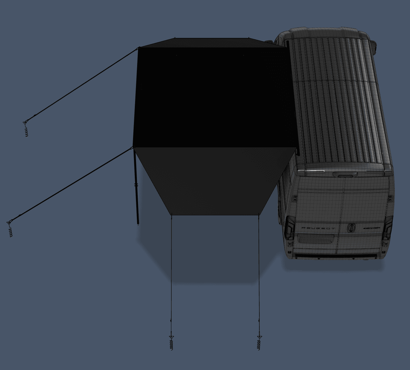 NordicStealth render, top view