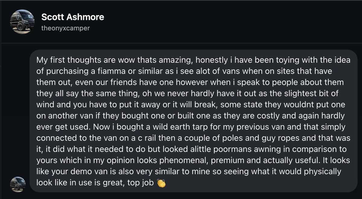 Scott Ashmore: My first thoughts are wow, that's amazing […] yours, which in my opinion looks phenomenal, premium and actually useful.